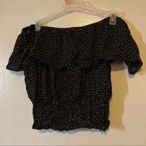 Off the shoulder crop top